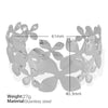 316L Stainless Steel Bracelet Butterfly Leaf Hollow Style For Women With Electroplating