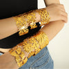 316L Stainless Steel Bracelet Butterfly Leaf Hollow Style For Women With Electroplating