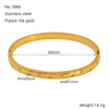 316L Stainless Steel Bracelet Geometric Design Electroplated Women's
