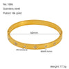 316L Stainless Steel Bracelet Geometric Design Electroplated Women's