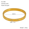 316L Stainless Steel Bracelet Geometric Design Electroplated Women's
