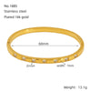 316L Stainless Steel Bracelet Geometric Design Electroplated Women's