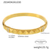 Titanium Steel Bracelet Light Luxury Geometric Style Pvd Plating 18K Real Gold Electroplating