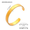 Titanium Steel Bracelet Light Luxury Highend Opening Niche Design Electroplated Hand Jewelry