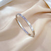 Titanium Steel Bracelet Minimalist Retro With Horse Eye Zirconium Electroplating