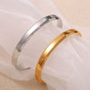 316L Stainless Steel Bracelet Simple Geometric Style 18K Electroplated