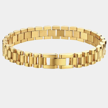 Geometric Titanium Steel 18k Gold Plated