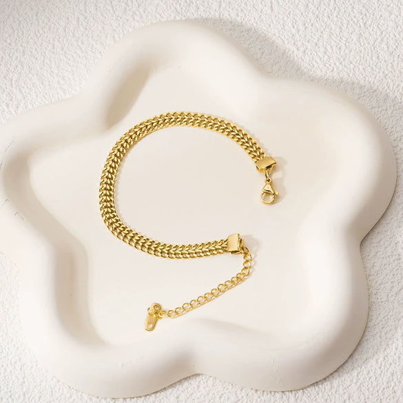 Titanium Steel Bracelets Versatile Exquisite Design Thick Chains Gold Highend Jewelry Wholesale