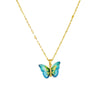 Titanium Steel Butterfly Clavicle Chain For Women With Geometric Design