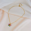 Titanium Steel Butterfly Clavicle Chain For Women With Geometric Design