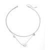 Titanium Steel Butterfly Love Water Drops Bell Pattern Bracelet Necklace Earrings Jewelry For Women