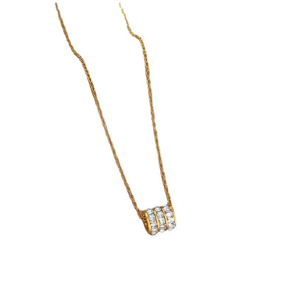 Titanium Steel Cartoon Geometric Electroplated Female Necklace