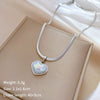 Titanium Steel Cartoon Geometric Electroplated Women's Mermaid Necklace