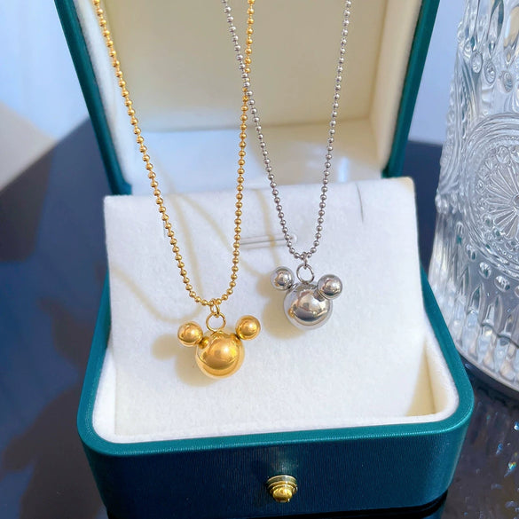 Titanium Steel Cartoon Geometric Electroplated Women's Necklace