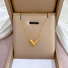 Titanium Steel Cartoon Plant Flowers Geometric Style Electroplated Cold Necklace For Women