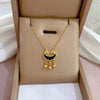 Titanium Steel Cartoon Plant Flowers Geometric Style Electroplated Cold Necklace For Women