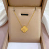 Titanium Steel Cartoon Plant Flowers Geometric Style Electroplated Cold Necklace For Women