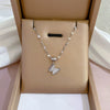 Titanium Steel Cartoon Plant Flowers Geometric Style Electroplated Cold Necklace For Women