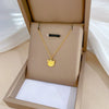 Titanium Steel Cartoon Smiling Cat Geometric Cold Necklace For Female