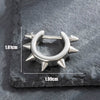 Titanium Steel Cast Geometric Pointed Cone Polishing Unisex Earrings