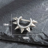 Titanium Steel Cast Geometric Pointed Cone Polishing Unisex Earrings