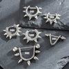 Titanium Steel Cast Geometric Pointed Cone Polishing Unisex Earrings