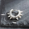 Titanium Steel Cast Geometric Pointed Cone Polishing Unisex Earrings