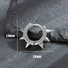 Titanium Steel Cast Geometric Pointed Cone Polishing Unisex Earrings