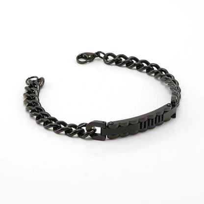 Titanium Steel Casual Simple Style Waves Plating Bracelets