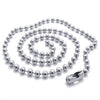 Titanium Steel Cat Couple Pendant Necklace With Ball Chain Polished Animal Zodiac Sweater Chain Jewelry For Women And Men