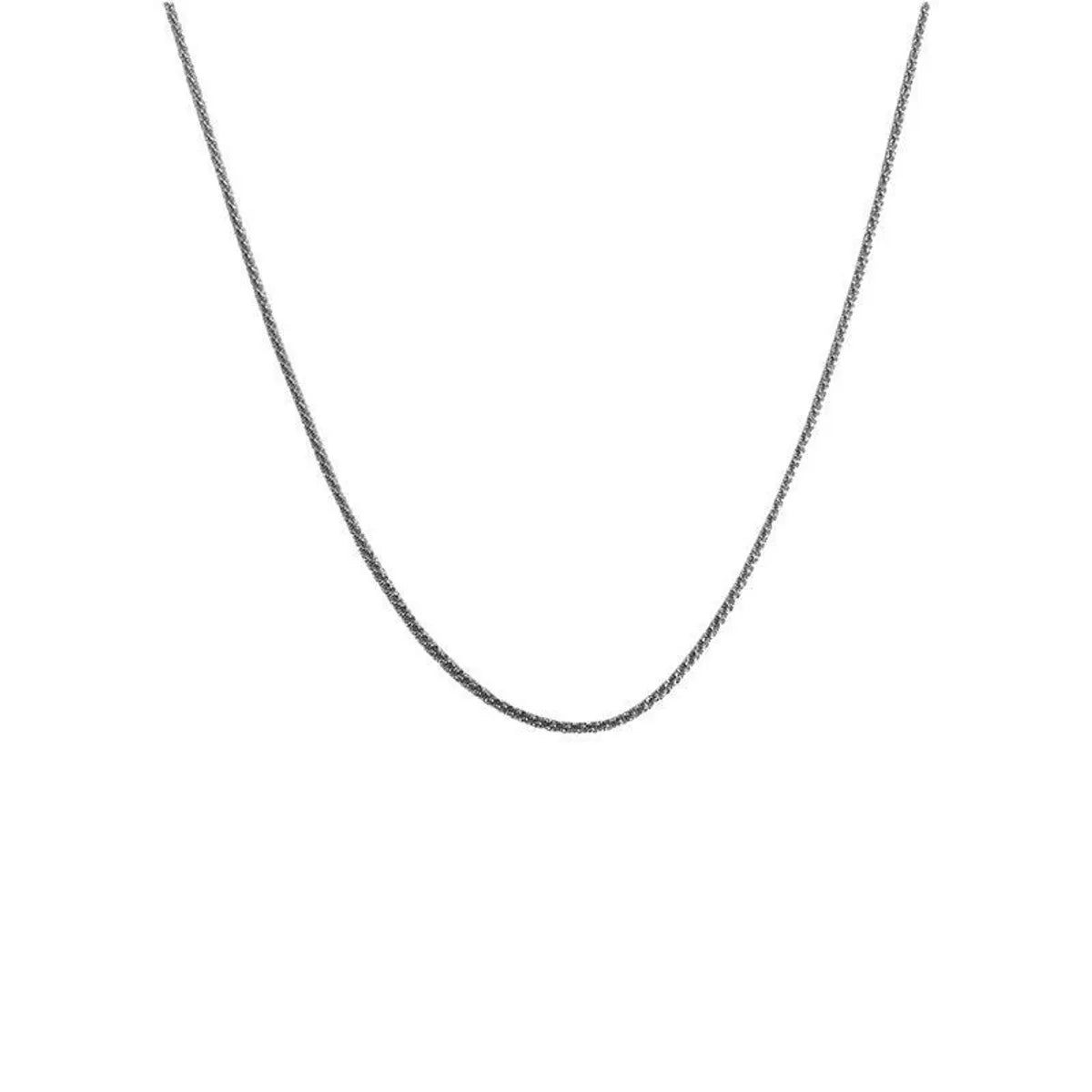 Classic Style Streetwear Solid Color Titanium Steel Plating Necklace