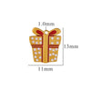 Titanium Steel Christmas Badge Pendant Tag Accessories With Letters Numbers Text Electroplated