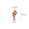 Titanium Steel Christmas Badge Pendant Tag Accessories With Letters Numbers Text Electroplated