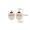 Titanium Steel Christmas Deer Head Pendant Jewelry With Letters Numbers Text Electroplated