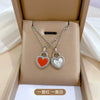 Titanium Steel Cold Necklace With Geometric Pattern And Real Gold Electroplated Cartoon Style For Unisex