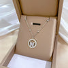 Titanium Steel Cold Necklace With Geometric Pattern And Real Gold Electroplated Cartoon Style For Unisex