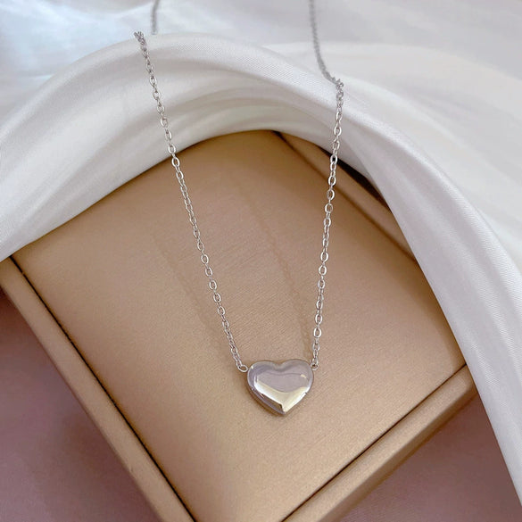 Titanium Steel Cold Necklace With Geometric Pattern And Real Gold Electroplated Cartoon Style For Unisex