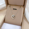 Titanium Steel Cold Necklace With Geometric Pattern And Real Gold Electroplated Cartoon Style For Unisex