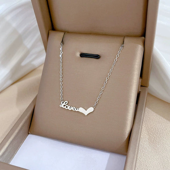 Titanium Steel Cold Necklace With Geometric Pattern And Real Gold Electroplated Cartoon Style For Unisex