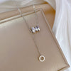 Titanium Steel Cold Necklace With Geometric Pattern And Real Gold Electroplated Cartoon Style For Unisex