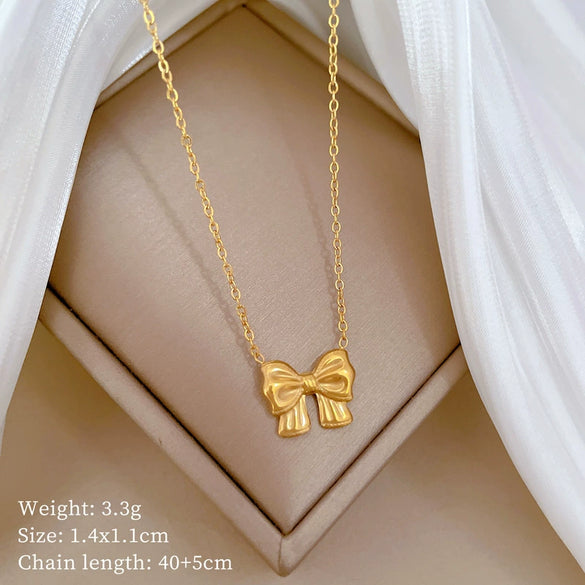 Titanium Steel Cold Necklace With Geometric Pattern Cartoon And Plant Flowers Style Electroplating Treatment Unisex