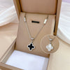 Titanium Steel Cold Necklace With Geometric Pattern Cartoon And Plant Flowers Style Electroplating Treatment Unisex