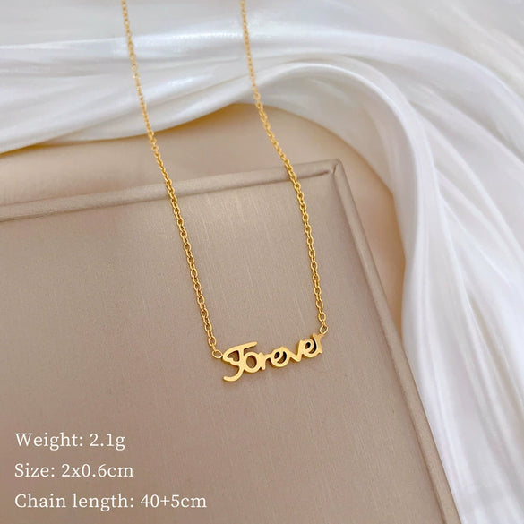Titanium Steel Cold Necklace With Geometric Pattern Cartoon And Plant Flowers Style Electroplating Treatment Unisex