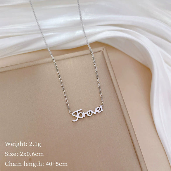 Titanium Steel Cold Necklace With Geometric Pattern Cartoon And Plant Flowers Style Electroplating Treatment Unisex