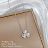 Titanium Steel Cold Necklace With Geometric Pattern Cartoon And Plant Flowers Style Electroplating Treatment Unisex