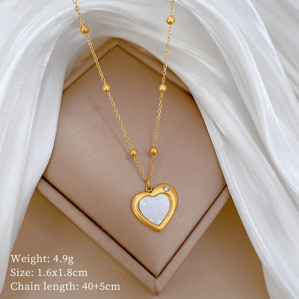 Titanium Steel Cold Necklace With Geometric Pattern Cartoon And Plant Flowers Style Electroplating Treatment Unisex