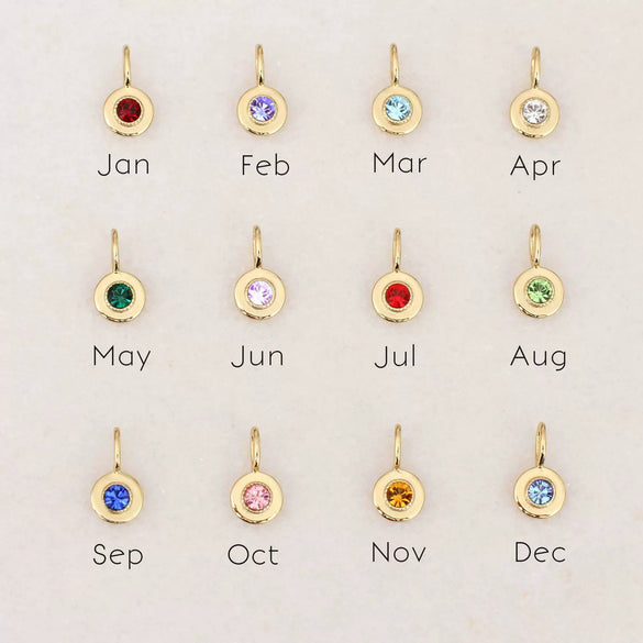 Titanium Steel Constellation Geometric Twelve Birthstone Zodiac Pendant Necklace Electroplated