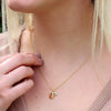 Titanium Steel Constellation Geometric Twelve Birthstone Zodiac Pendant Necklace Electroplated