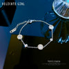 Titanium Steel Constellation Gold Inlaid Chain Bracelet For Women