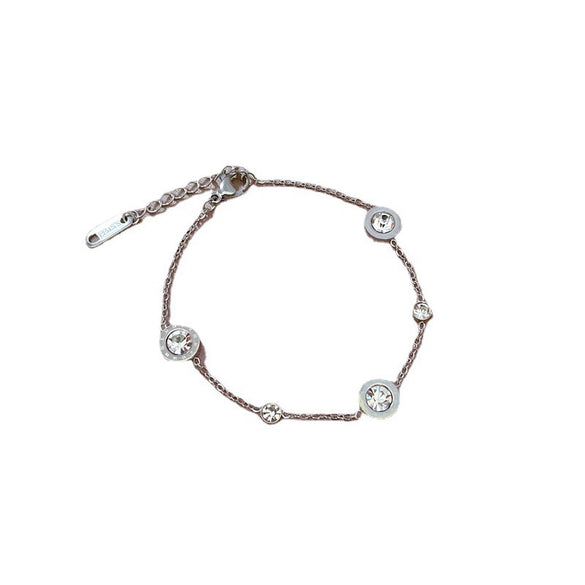 Titanium Steel Constellation Gold Inlaid Chain Bracelet For Women